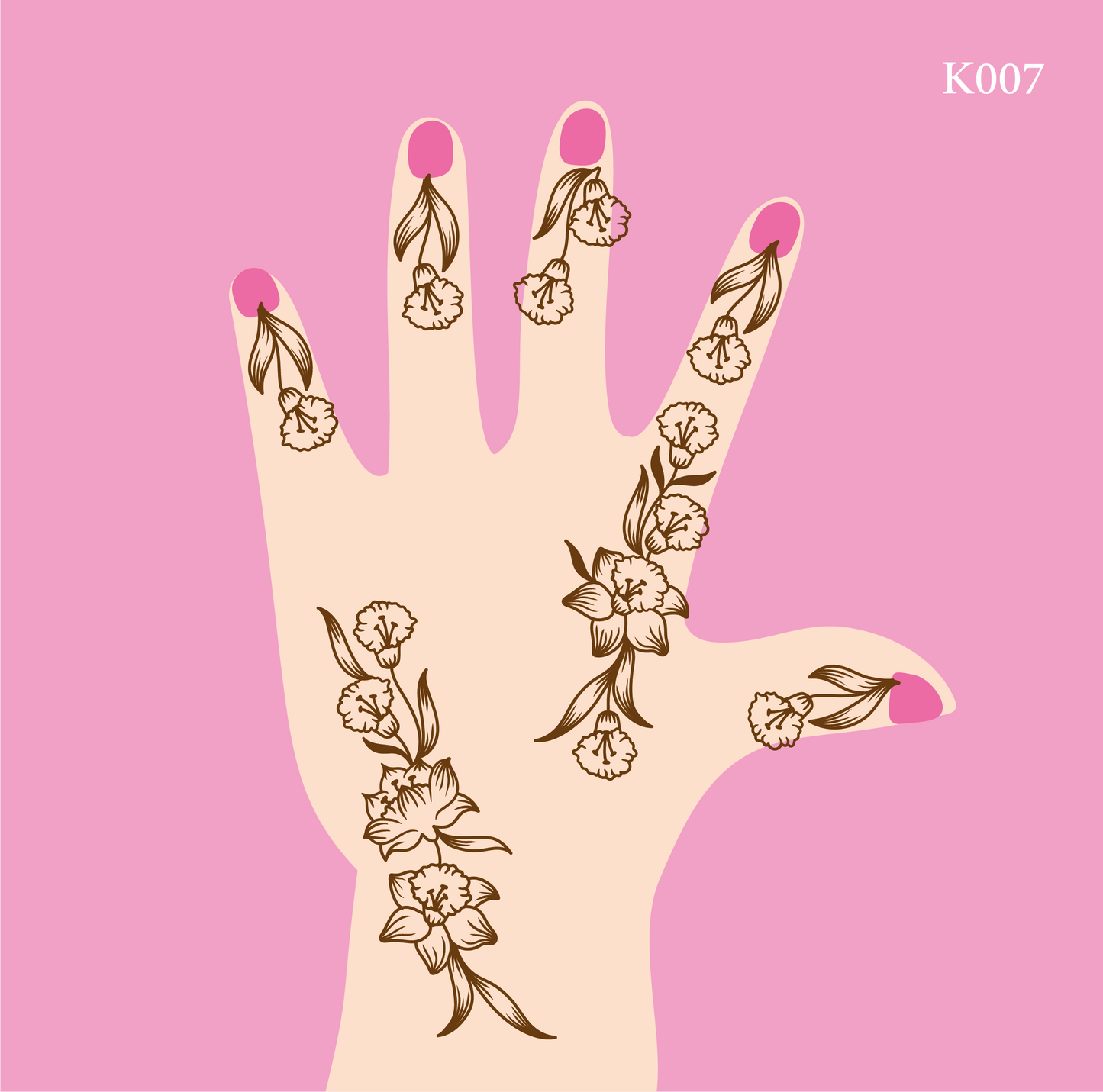 Kids Henna Sticker K007 ستكر حنّا للأطفال